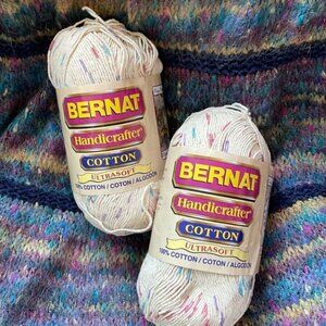 2 mega skeins of 100% cotton yarn